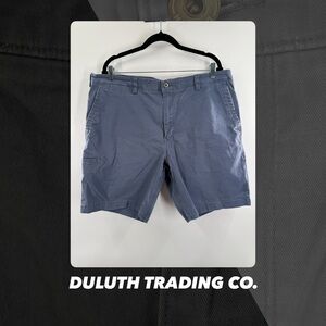 EUC Duluth Trading Co. Ballroom Blue Khaki Shorts